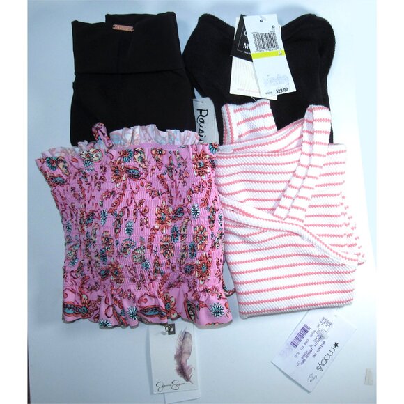 Juniors Swimwear Tops-Aloha Shorts-Camuto Top-Jessica Simpson Convertible NEW - Picture 1 of 8